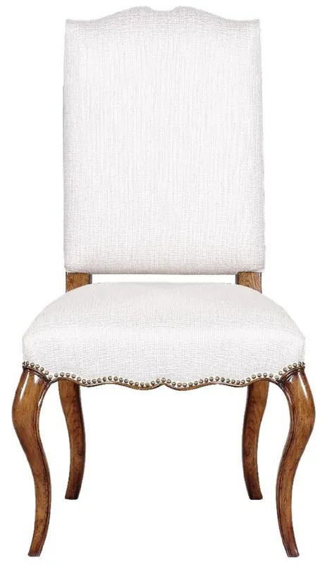 Casa Padrino Luxus Barock Esszimmerstuhl Weiß / Braun 57 x 59 x H. 109 cm - Barock Eichenholz Stuhl - Barock Küchenstuhl - Barock Esszimmer Möbel Sale