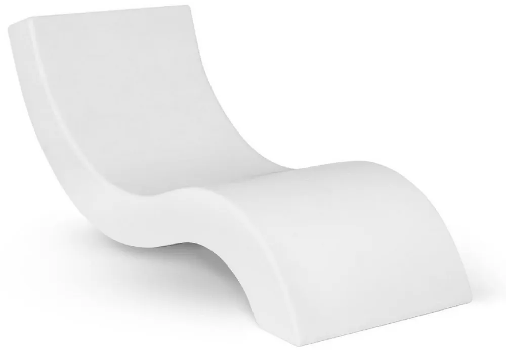 Ausverkauf Casa Padrino Luxus Poolliege Matt Weiß 180 x 70 x H. 62,5 cm - Moderne Wetterbeständige Liege - Gartenliege - Garten Hotel Pool Möbel - Luxus Qualität