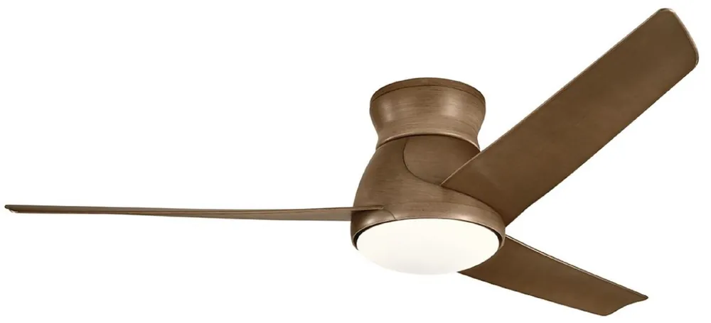 Casa Padrino Luxus Deckenventilator Braun 152 x H. 29 cm - Moderner dimmbarer Ventilator mit LED Beleuchtung und Fernbedienung - Luxus Accessoires Online Kaufen