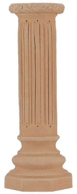 Casa Padrino Barock Säule Terracotta Ø 31 x H. 86 cm - Handgefertigte Keramik Deko Säule - Barock Garten Terrassen Deko Jetzt Bestellen