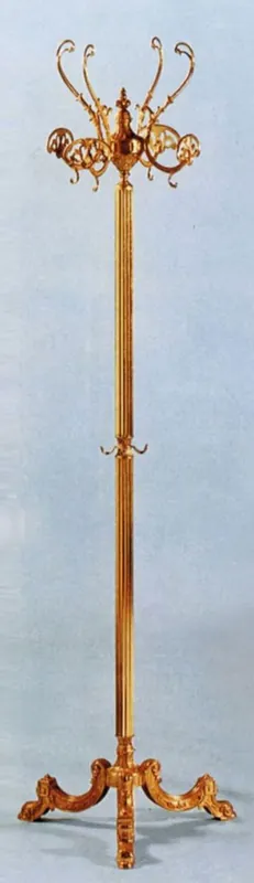 Casa Padrino Luxus Barock Garderobenständer Gold 45 x 45 x H. 175 cm - Edler Messing Kleiderständer - Barock Hotel Garderoben Möbel Sichere Zahlung