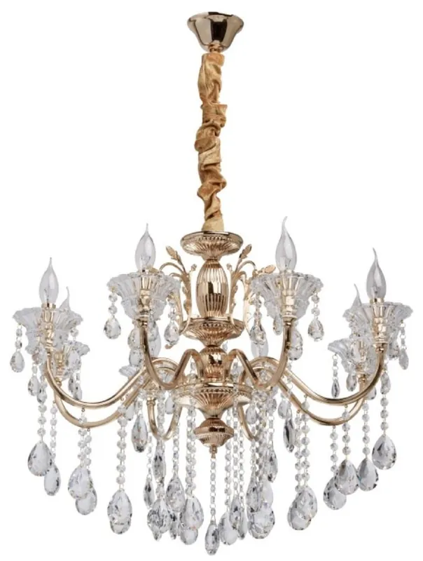 Kracherpreis Casa Padrino Barock Kristall Kronleuchter Gold Ø 72 x H. 100 cm - Prunkvoller Kronleuchter im Barockstil - Barock Möbel