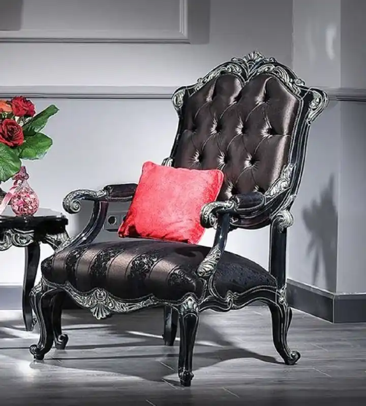 Kracherpreis Casa Padrino Luxus Barock Sessel Schwarz / Grün / Gold - Prunkvoller Wohnzimmer Sessel mit elegantem Muster - Barock Wohnzimmer Möbel