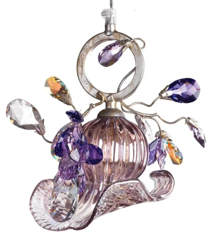 Preis Gesenkt Casa Padrino Luxus Kronleuchter Mehrfarbig 22 x 14 x H. 22 cm - Moderner Glas Kronleuchter mit Swarovski Kristallglas - Luxus Qualität