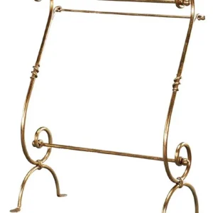 Casa Padrino Luxus Jugendstil Handtuchhalter Gold 75 x 40 x H. 100 cm - Barock & Jugendstil Badezimmer Accessoires Preisknaller