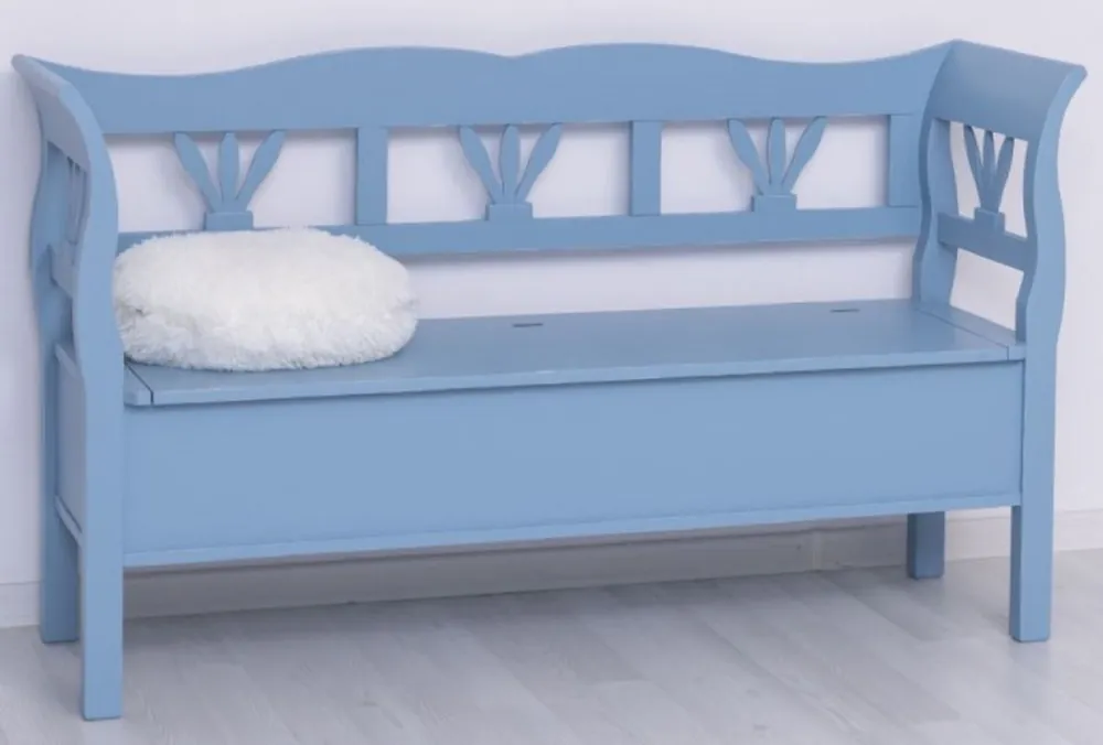 Solange Der Vorrat Reicht Casa Padrino Landhausstil Sitzbank Antik Hellblau 163 x 48 x H. 92 cm - Massivholz Bank mit Stauraum - Massivholz Möbel - Landhausstil Möbel - Landhausstil Einrichtung