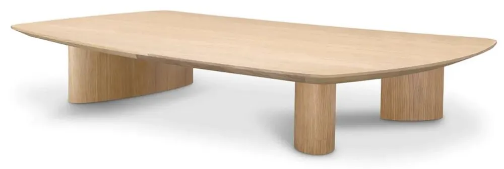 Beliebt Casa Padrino Luxus Couchtisch Naturfarben 185 x 120 x H. 30 cm - Massivholz Wohnzimmertisch mit leicht gebogener Tischplatte - Wohnzimmer Möbel - Hotel Möbel - Luxus Möbel - Luxus Einrichtung