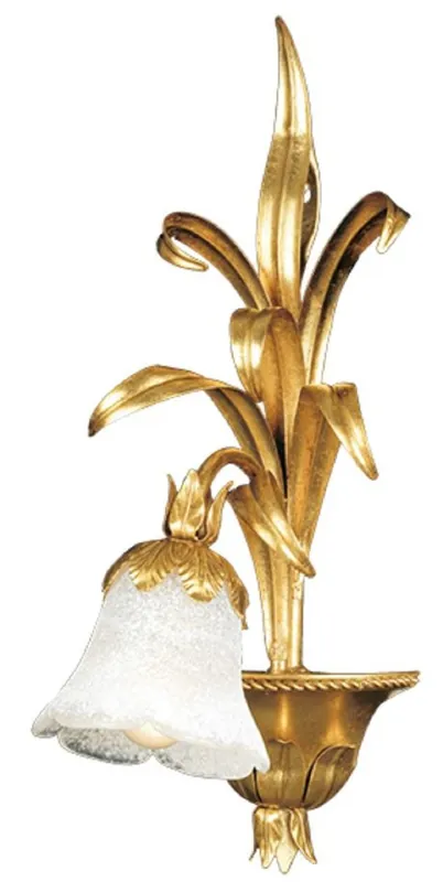Sofort Bestellen Casa Padrino Luxus Barock Wandleuchte Gold mit Patina / Weiß 22 x 25 x H. 49 cm - Elegante Barockstil Wandlampe mit edlem Murano Glas - Barock Leuchten - Luxus Qualität - Made in Italy