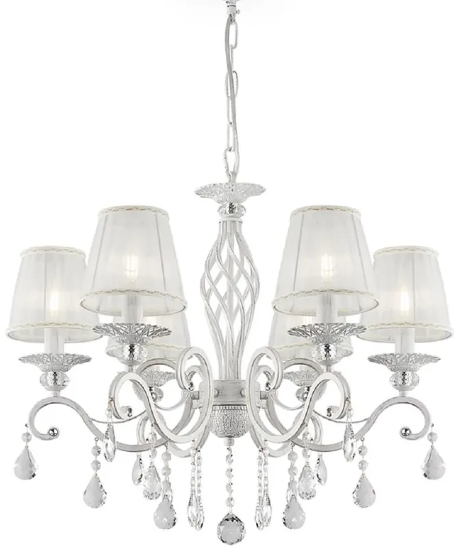 Meistverkauft Casa Padrino Barock Kristall Kronleuchter Weiß mit Gold Ø 63 x H. 76-116 cm - Runder Barockstil Kronleuchter - Barock Wohnzimmer Kronleuchter - Edel & Prunkvoll