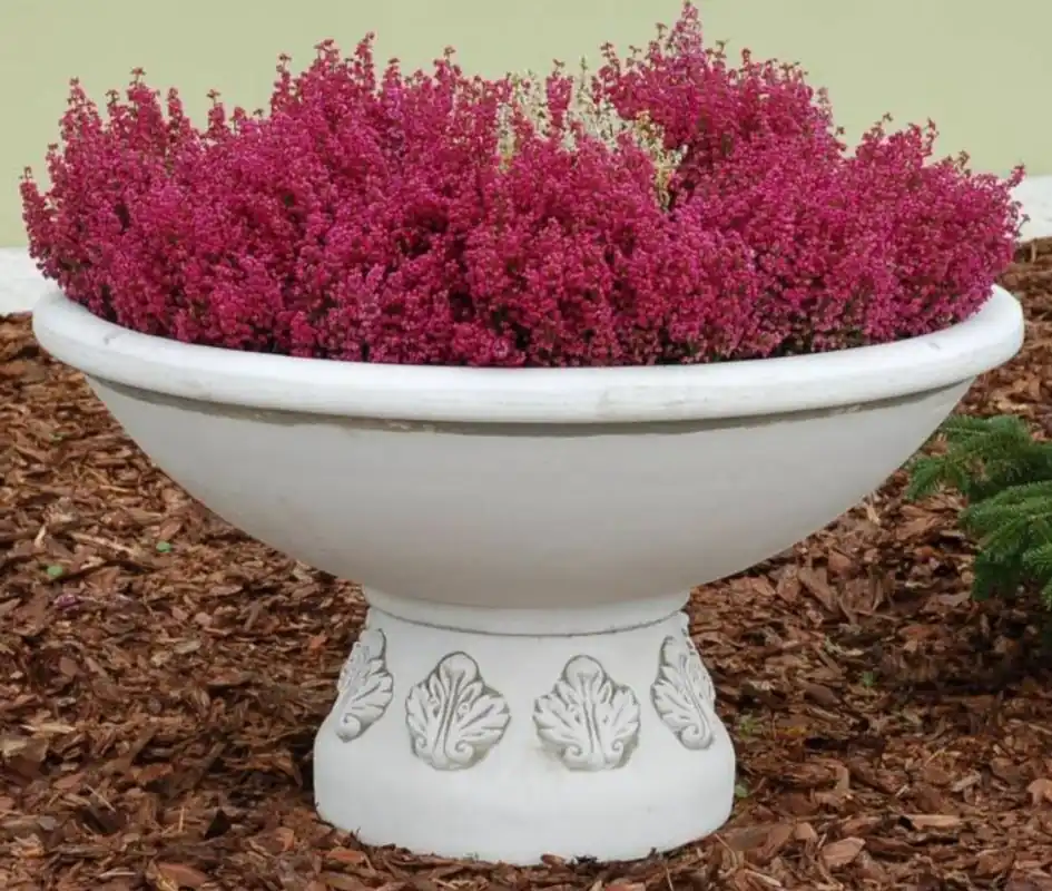Mega-Angebot Casa Padrino Barock Garten Deko Blumentopf Weiß Ø 90 x H. 56 cm - Runder Pflanzentopf im Barockstil - Barock Garten Deko - Barock Terrassen Deko - Barock Deko Accessoires