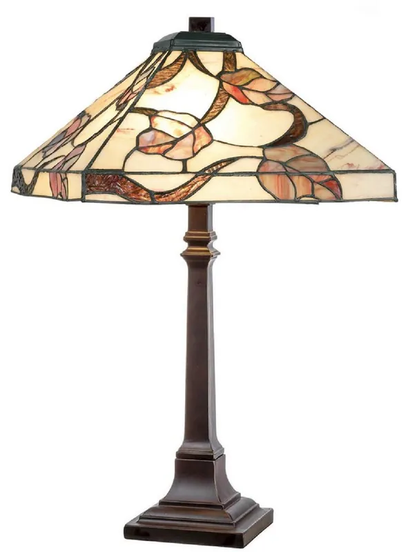Preis Gesenkt Casa Padrino Luxus Tiffany Tischleuchte Mehrfarbig 36 x 36 x H. 64 cm - Tiffany Schreibtischleuchte - Scheibtisch Deko Leuchte - Wohnzimmer Deko Leuchte - Luxus Tiffany Leuchten