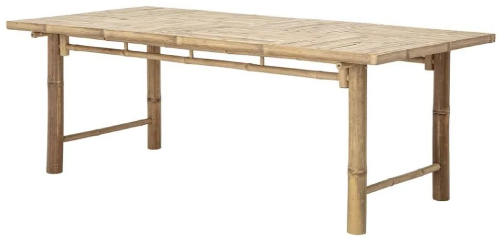 Markenprodukt Casa Padrino Luxus Esstisch Naturfarben 200 x 100 x H. 74 cm - Rechteckiger Bambus Küchentisch - Esszimmer Möbel - Bambus Möbel - Luxus Möbel - Luxus Esszimmer Einrichtung