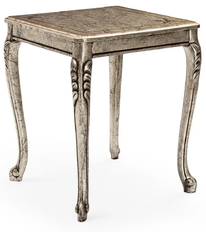 Preisknaller Casa Padrino Luxus Barock Beistelltisch Antik Silber - Quadratischer Massivholz Tisch im Barockstil - Luxus Wohnzimmer Möbel im Barockstil - Barock Möbel - Edel & Prunkvoll