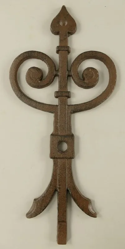 Casa Padrino Wanddeko Anker Rustikal Braun 23 x 1,5 x H. 50 cm - Nostalgischer Metall Anker - Wohnzimmer Deko - Garten Deko - Terrassen Deko - Deko Accessoires Expressversand