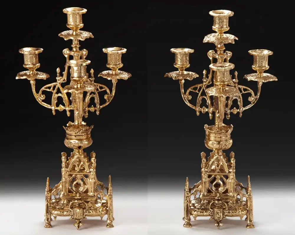 Solange Der Vorrat Reicht Casa Padrino Luxus Barock Kerzenhalter Set Gold Ø 21 x H. 41 cm - Handgefertigte Barockstil Bronze Kerzenständer - Barock Deko Accessoires - Barock Interior - Barock Möbel - Edel & Prunkvoll