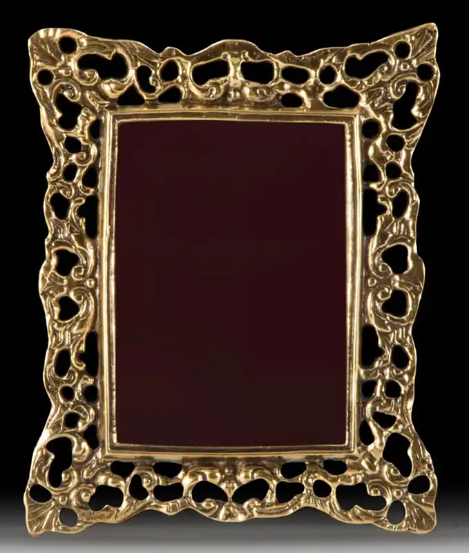 Casa Padrino Luxus Barock Bilderrahmen Gold 13 x H. 16 cm - Handgefertigter Barockstil Bronze Bilderrahmen - Barock Deko Accessoires - Edel & Prunkvoll Markenprodukt