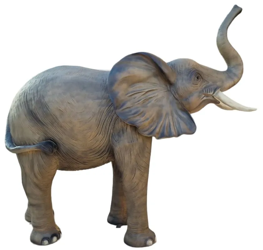 Preis Gesenkt Casa Padrino Luxus Deko Skulptur Elefant Grau / Braun 160 x 66 x H. 160 cm - Große Deko Figur - XXL Deko Skulptur - XXL Deko Figur - Wohnzimmer Deko - Garten Deko - Luxus Deko XXL Figuren