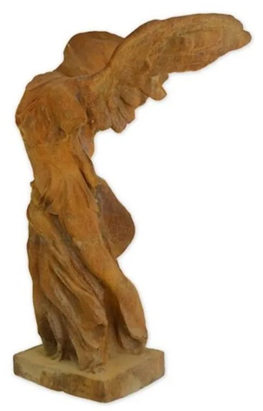 Casa Padrino Jugendstil Garten Deko Skulptur Rost 46 x 70 x H. 97 cm - Elegante Garten Deko Metall Figur - Barock & Jugendstil Garten Deko Accessoires - Garten Deko Metall Skulpturen Sichere Zahlung