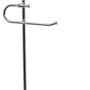 Preisknaller Casa Padrino Luxus Badezimmer Handtuchhalter Silber Ø 25 x 40 x H. 93 cm - Freistehender Messing Handtuchhalter - Badezimmer Möbel - Hotel Möbel - Luxus Qualität - Made in Italy