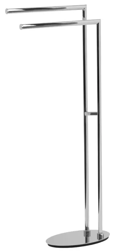 Rabatt Casa Padrino Luxus Badezimmer Handtuchhalter Silber 32 x H. 87,5 cm - Freistehender Messing Handtuchhalter - Badezimmer Möbel - Hotel Möbel - Luxus Qualität - Made in Italy