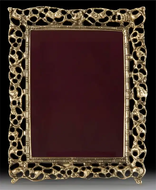 Casa Padrino Luxus Barock Bilderrahmen Gold 19 x H. 25 cm - Handgefertigter Barockstil Bronze Bilderrahmen - Barock Deko Accessoires - Edel & Prunkvoll Neue Kollektion