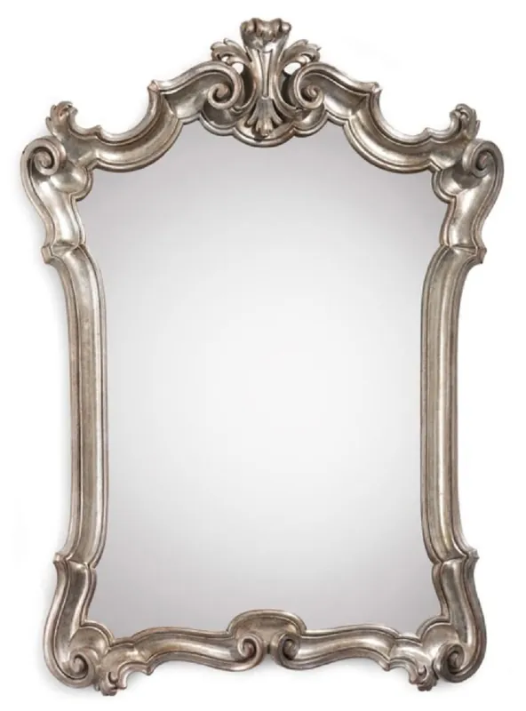 Neue Kollektion Casa Padrino Luxus Barock Spiegel Silber - Handgefertigter italienischer Barockstil Wandspiegel - Luxus Möbel im Barockstil - Barock Möbel - Luxus Qualität - Made in Italy