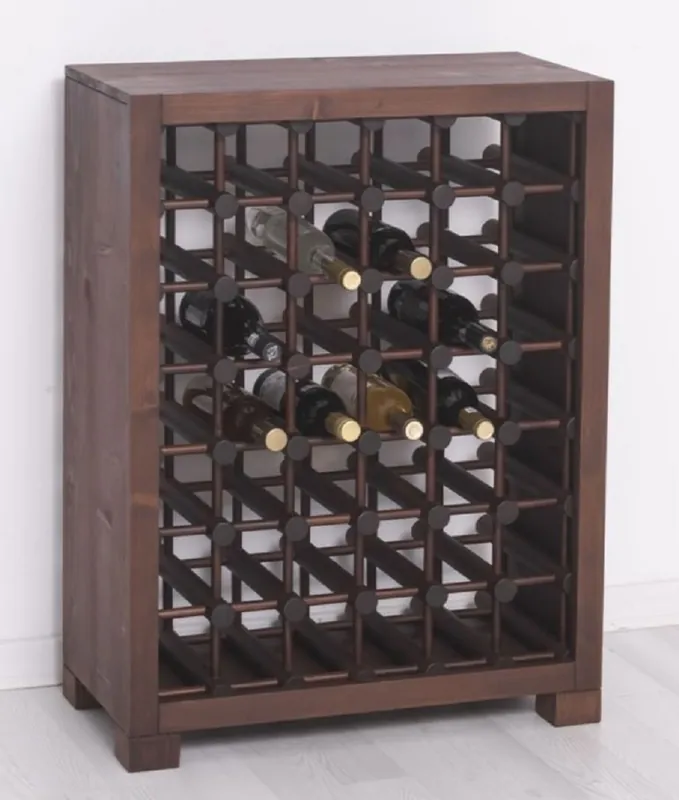 Heißes Angebot Casa Padrino Landhausstil Massivholz Weinschrank Braun / Schwarz 68 x 35 x H. 68 cm - Massivholz Weinregal im Landhausstil - Massivholz Bar Möbel - Landhausstil Bar Möbel
