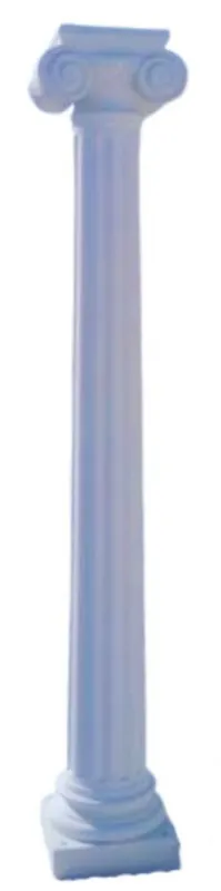 Casa Padrino Barock Säule Grau H. 260 cm - Riesige Gartensäule im Barockstil - Gartendeko Stein Säule - Barock Garten & Terrassen Deko Accessoires Begrenztes Angebot