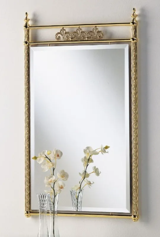 Casa Padrino Luxus Messing Spiegel 64 x H. 106 cm - Rechteckiger Messing Wandspiegel - Garderoben Spiegel - Luxus Möbel - Hotel Möbel - Luxus Qualität - Made in Italy Online Kaufen