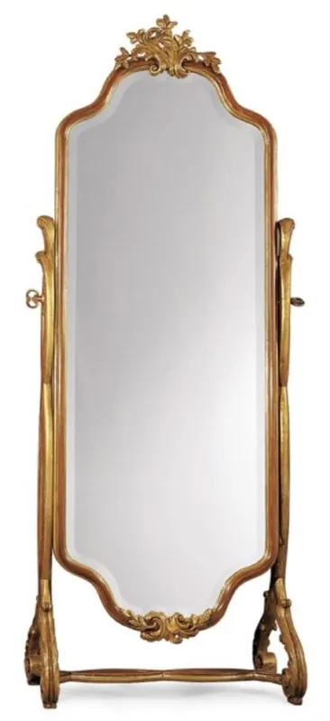 Casa Padrino Luxus Barock Standspiegel Gold - Schwenkbarer Barockstil Spiegel - Luxus Schlafzimmer Möbel im Barockstil - Barock Möbel - Luxus Qualität - Made in Italy Angebot