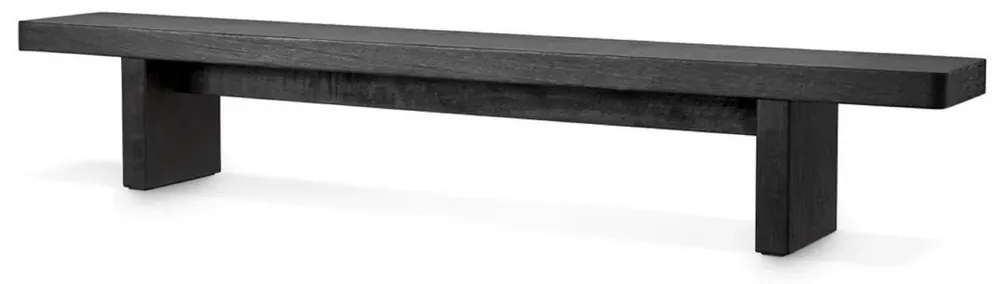 Knallerangebot Casa Padrino Luxus Couchtisch Schwarz 240 x 35 x H. 41 cm - Riesiger Massivholz Wohnzimmertisch - Wohnzimmer Möbel - Hotel Möbel - Luxus Möbel - Luxus Einrichtung