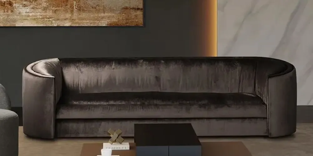 Casa Padrino Luxus Sofa Grau 275 x 89 x H. 75 cm - Wohnzimmer Sofa - Hotel Sofa - Wohnzimmer Möbel - Wohnzimmer Einrichtung - Hotel Möbel - Luxus Möbel - Luxus Einrichtung Angebot