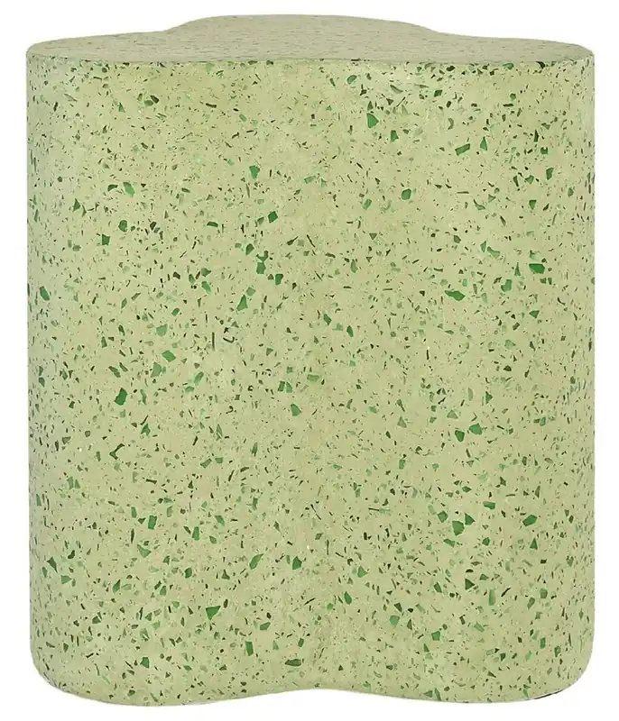 Finale Aktion Casa Padrino Luxus Terrazzo Naturstein Beistelltisch / Hocker Grün 41,5 x 41,5 x H. 45 cm - Wohnzimmer Möbel - Hotel Möbel - Naturstein Möbel - Luxus Möbel - Luxus Einrichtung