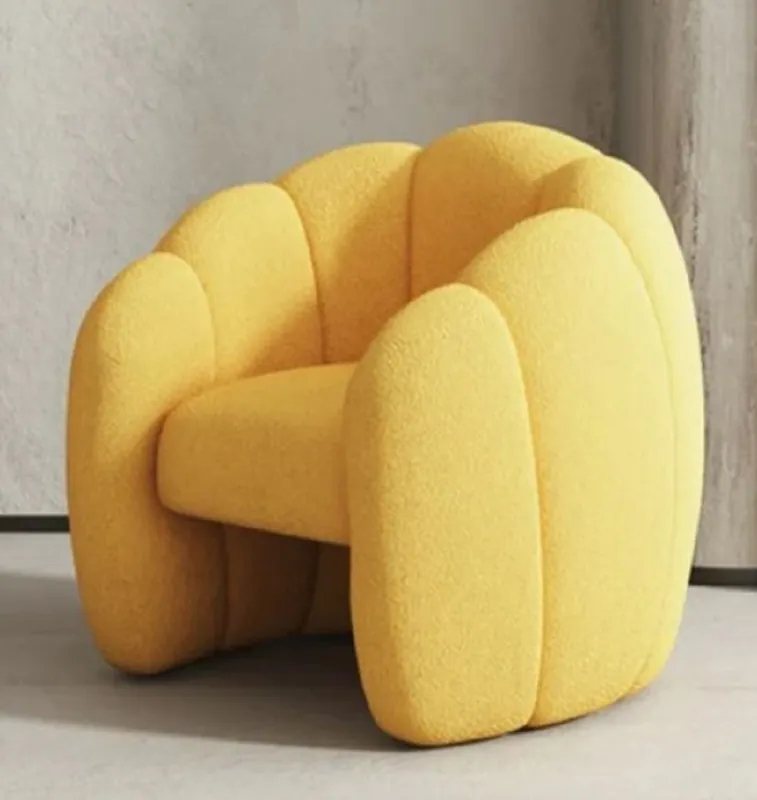 Casa Padrino Luxus Sessel Orange 75 x 70 x H. 75 cm - Wohnzimmer Sessel - Hotel Sessel - Wohnzimmer Möbel - Hotel Möbel - Luxus Qualität - Made in Italy Meistverkauft