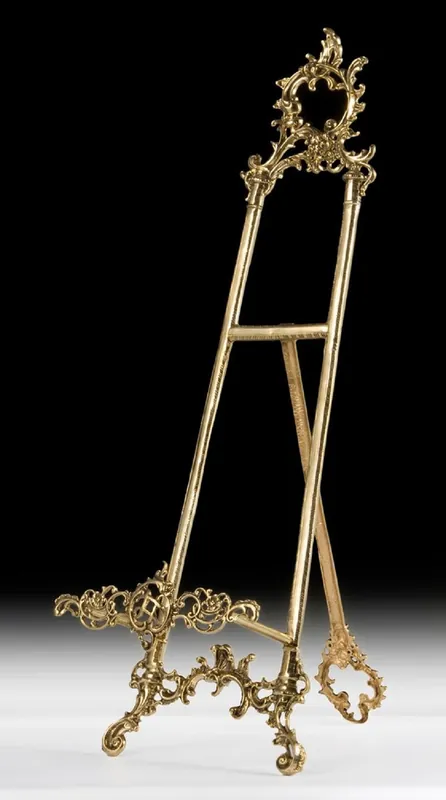 Heißes Angebot Casa Padrino Luxus Barock Spiegelhalter Gold 36 x H. 110 cm - Prunkvoller Barockstil Bronze Spiegelständer - Barock Deko Accessoires - Barock Interior - Barock Möbel