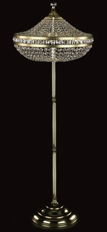 Heißes Angebot Casa Padrino Luxus Barock Kristall Stehleuchte Gold Ø 50 x H. 155 cm - Prunkvolle Stehlampe mit Böhmischem Kristallglas - Barock Kristall Leuchten - Barock Möbel