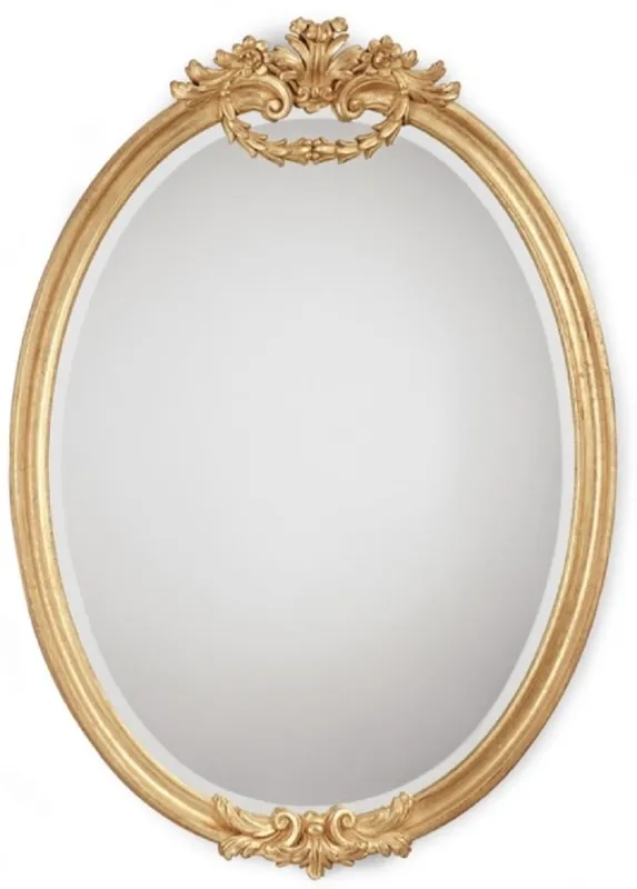 Saisonangebot Casa Padrino Luxus Barock Spiegel Gold - Ovaler italienischer Barockstil Wandspiegel - Luxus Möbel im Barockstil - Prunkvolle Barock Möbel - Made in Italy - Luxus Barock Interior