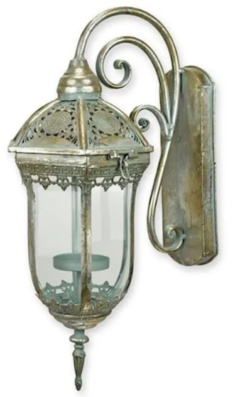 Solange Der Vorrat Reicht Casa Padrino Barock Außen Wandlaterne Antik Silber 16,5 x 26,6 x H. 45,4 cm - Barock Outdoor Laterne - Garten Wand Laterne im Barockstil - Barock Außenbeleuchtung