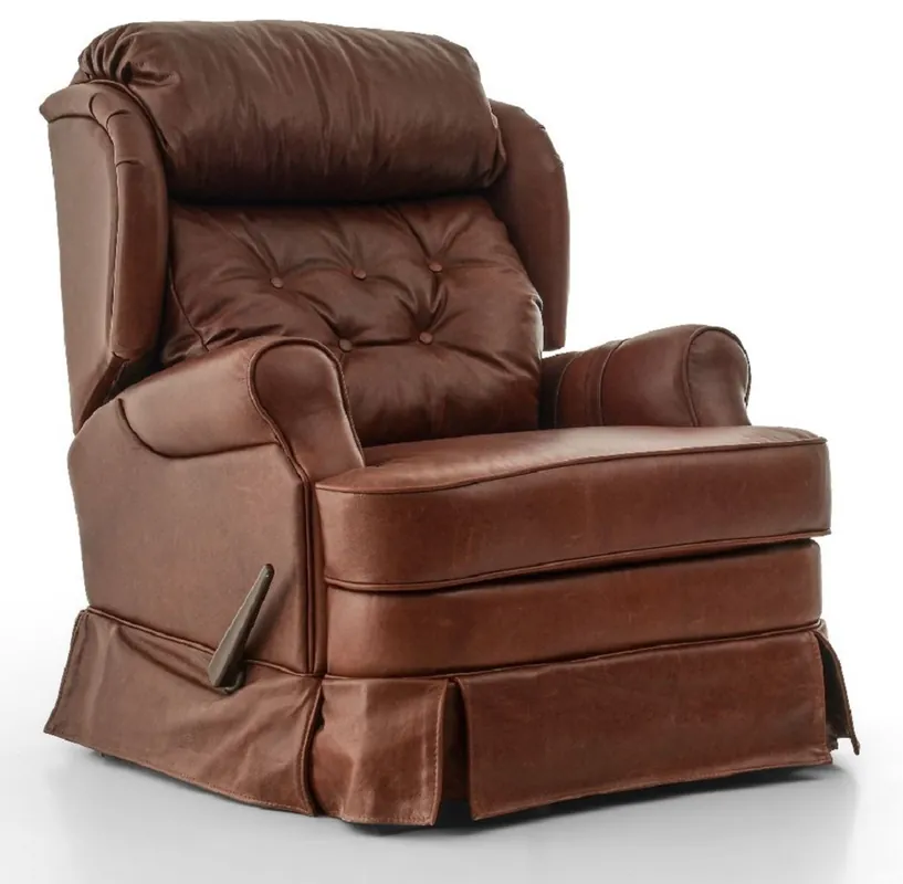 Online Kaufen Casa Padrino Luxus Leder Sessel mit Liegefunktion Braun 85 x 100 x H. 97 cm - Echtleder Wohnzimmer Sessel - Fernsehsessel - Echtleder Möbel - Luxus Möbel