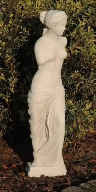 Beliebt Casa Padrino Jugendstil Garten Deko Skulptur Frau Sandfarben H. 73 cm - Elegante Garten Deko Stein Figur - Barock & Jugendstil Garten Deko Accessoires