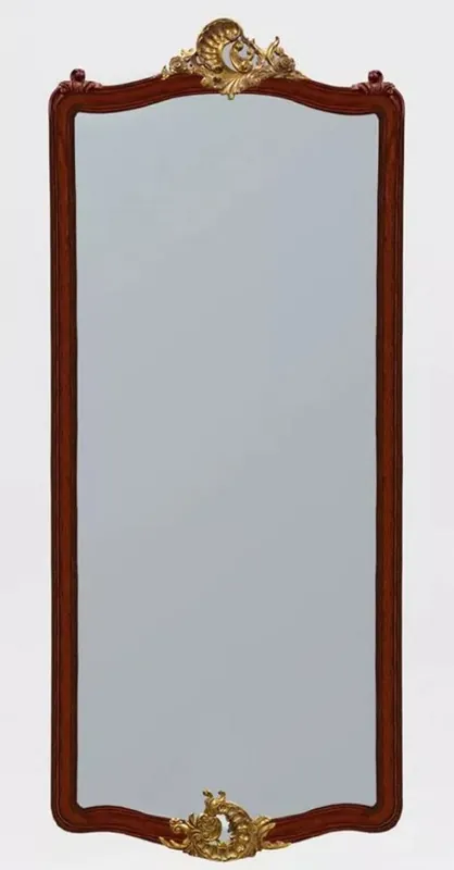 Casa Padrino Luxus Barock Spiegel Dunkelbraun / Antik Gold - Prunkvoller Wandspiegel im Barockstil - Antik Stil Garderoben Spiegel - Wohnzimmer Spiegel - Barock Deko Accessoires - Edel & Prunkvoll Neu Im Sortiment