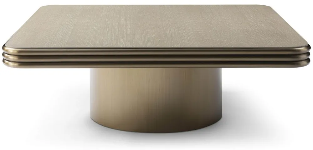 Preis Gesenkt Casa Padrino Luxus Couchtisch Bronze 120 x 120 x H. 42,5 cm - Quadratischer Wohnzimmertisch - Wohnzimmer Möbel - Massivholz Möbel - Luxus Möbel - Luxus Einrichtung