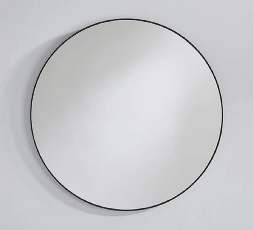 Preisknaller Casa Padrino Luxus Spiegel Schwarz Ø 85 cm - Runder Wandspiegel mit Metallrahmen - Garderoben Spiegel - Schlafzimmer Spiegel - Luxus Möbel