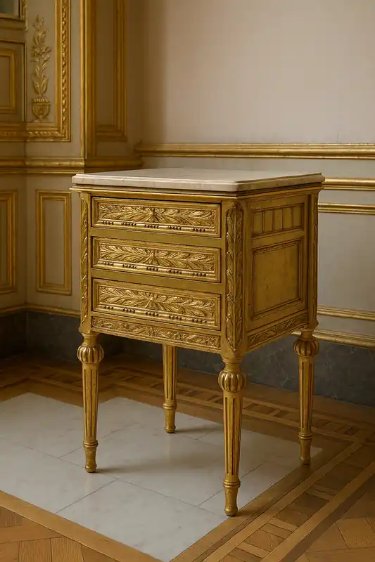 Casa Padrino Barock Kommode Antik Gold / Creme - Handgefertigte Barockstil Kommode mit 3 Schubladen Sonderaktion