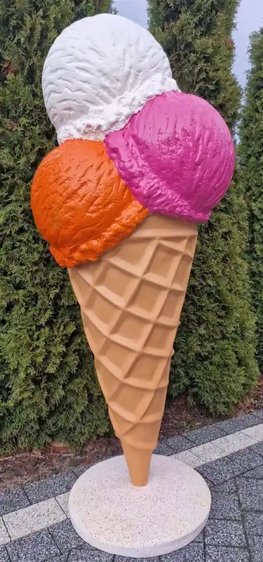 Preis Gesenkt Casa Padrino Luxus Deko Eis im Hörnchen Mehrfarbig H. 185 cm - Großes Deko Eis - Wetterbeständiges XXL Deko Eis - Restaurant Dekoration - Gastronomie Dekoration - Eisdielen Dekoration