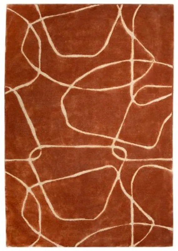 Casa Padrino Luxus Teppich Braun / Creme 160 x 230 cm - Rechteckiger Wohnzimmer Teppich - Moderner Schlafzimmer Teppich - Luxus Interior - Luxus Qualität Meistverkauft