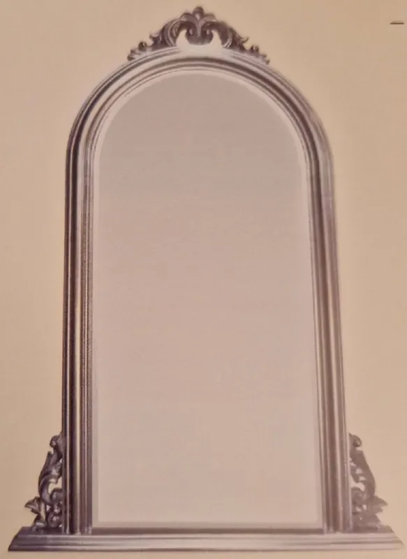 Casa Padrino Barock Spiegel Silber - Handgefertigter Wandspiegel im Barockstil - Barock Wohnzimmer Spiegel - Barock Garderoben Spiegel - Barock Möbel Top-Seller