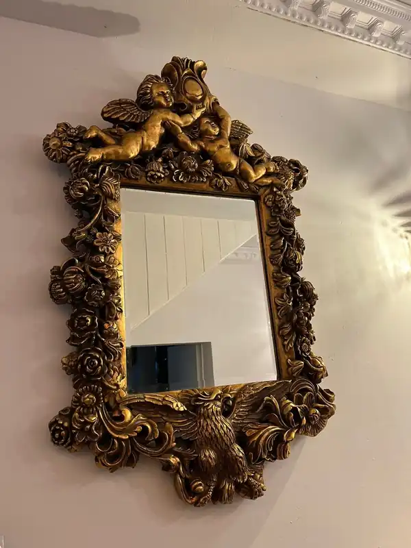 Casa Padrino Barock Spiegel Gold - Barockstil Wandspiegel mit eleganten Verzierungen - Barock Möbel - Edel & Prunkvoll Online Kaufen