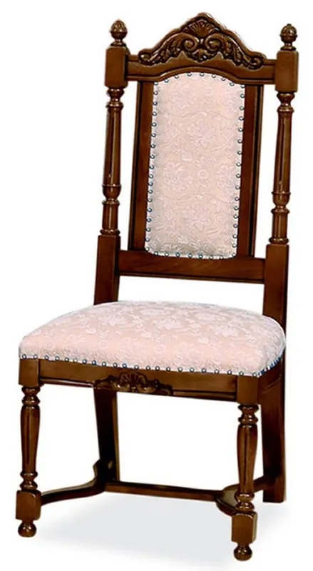 Begrenztes Angebot Casa Padrino Luxus Barock Esszimmer Stuhl Rosa / Weiß / Dunkelbraun - Barockstil Küchen Stuhl - Prunkvolle Luxus Esszimmer Möbel im Barockstil - Barock Möbel