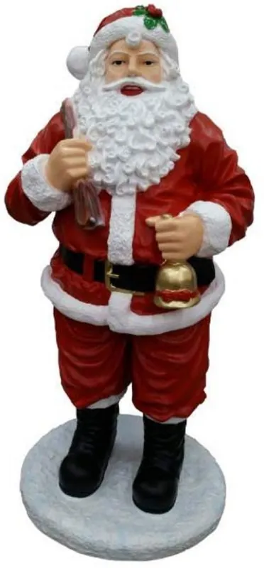 Schnäppchen Casa Padrino Luxus XXL Deko Skulptur Weihnachtsmann Rot / Mehrfarbig H. 130 cm - Große XXL Weihnachtsmann Deko Figur - XXL Weihnachts Dekoration